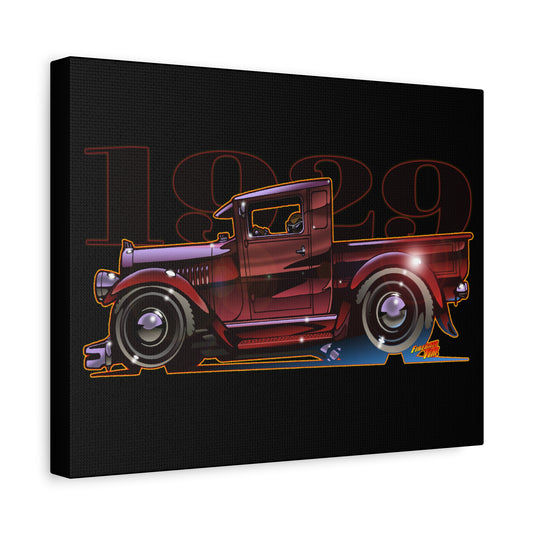 Vintage Truck Canvas Art | Classic Car Wall Decor | 1929 Ford Truck Artwork | Home Decor | Gift for Car Enthusiasts, Auto Lover's Gif