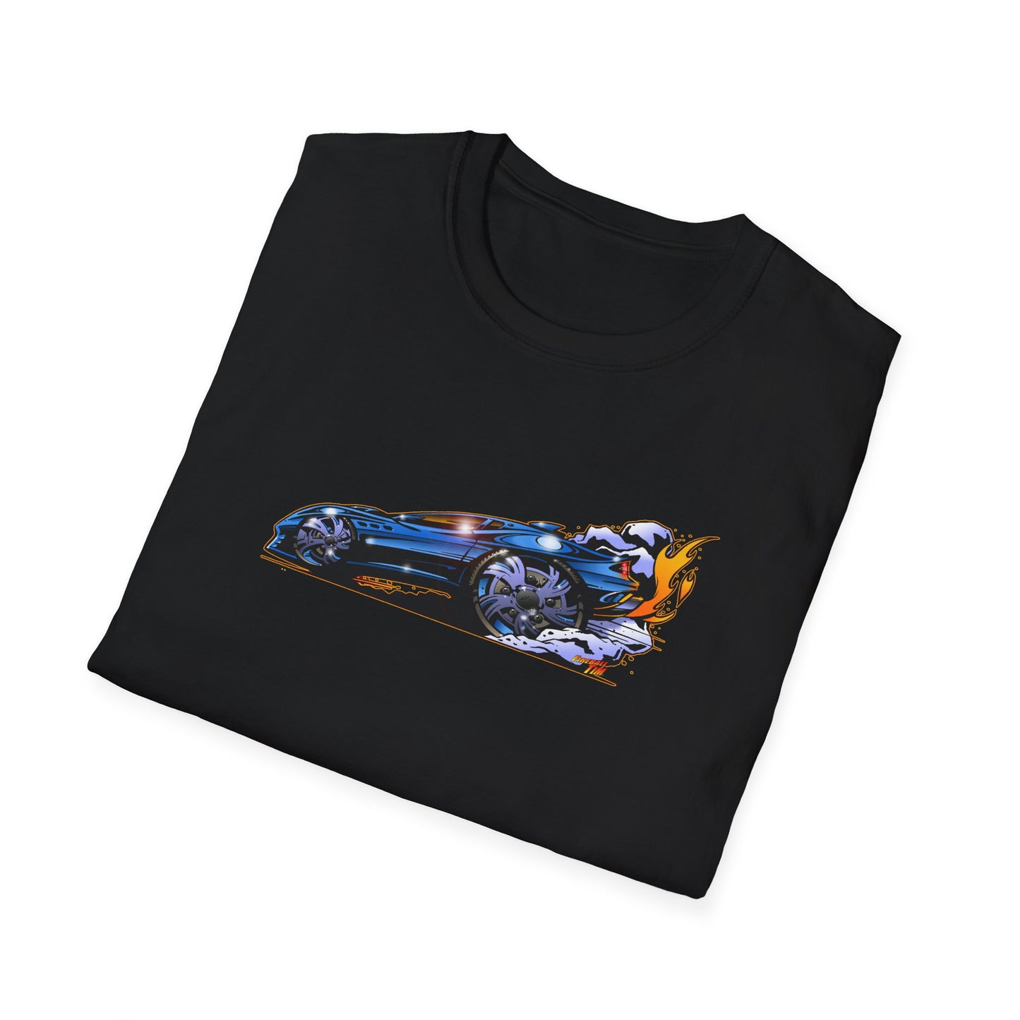 MASERATI FLAME Fireball Art Softstyle T-Shirt Multiple Colors