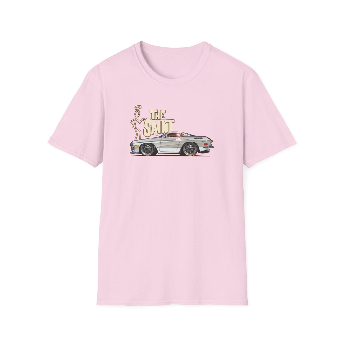 THE SAINT 1967 VOLVO 1800 S ST1 Concept Art Unisex Softstyle T-Shirt 13 Colors