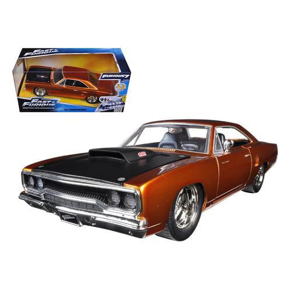 Fast and Furious 1:24 Scale Die Cast Plymouth Road Runner Car Play Vehicle