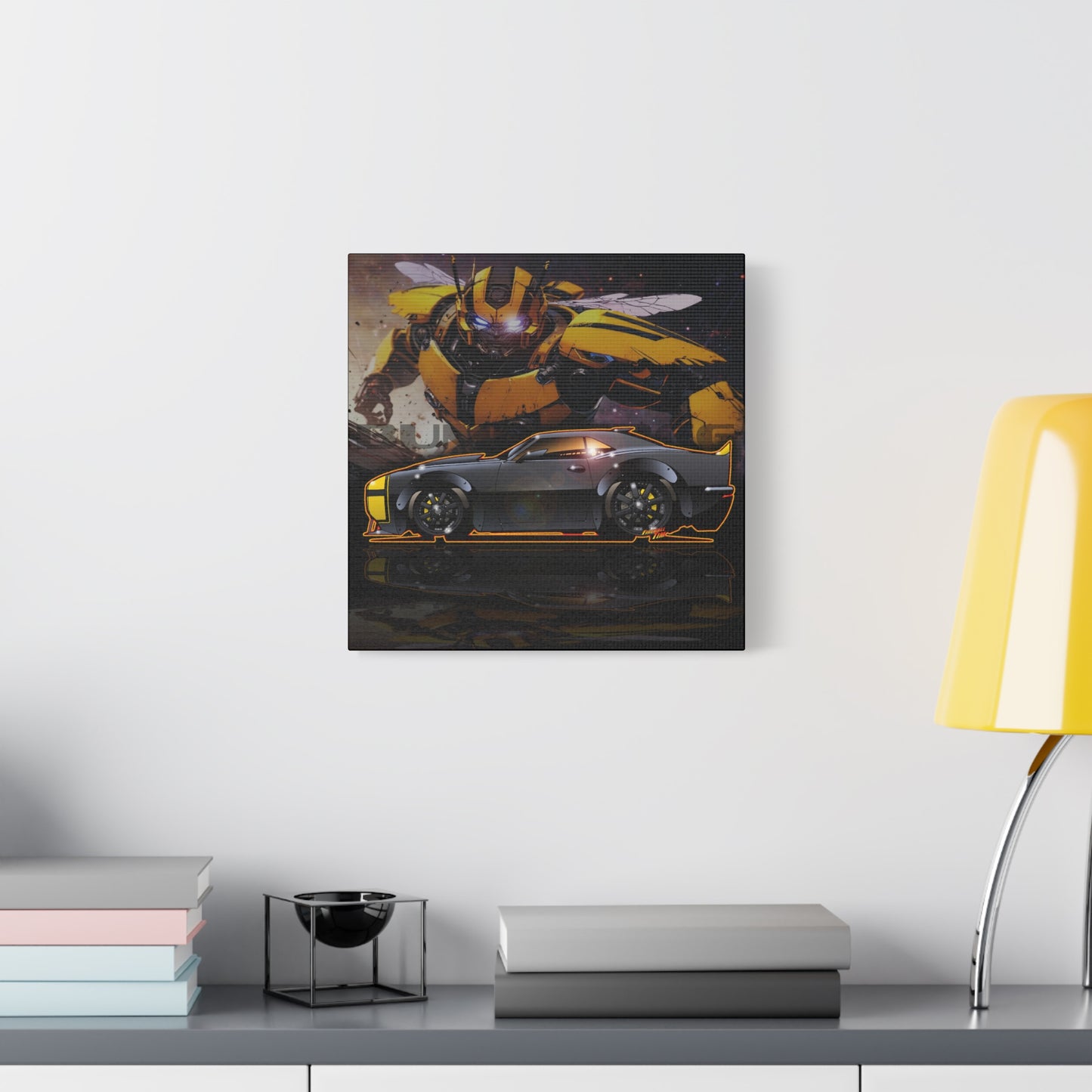 TRANSFORMERS BUMBLEBEE 1967 Camaro Fireball Art Canvas Print