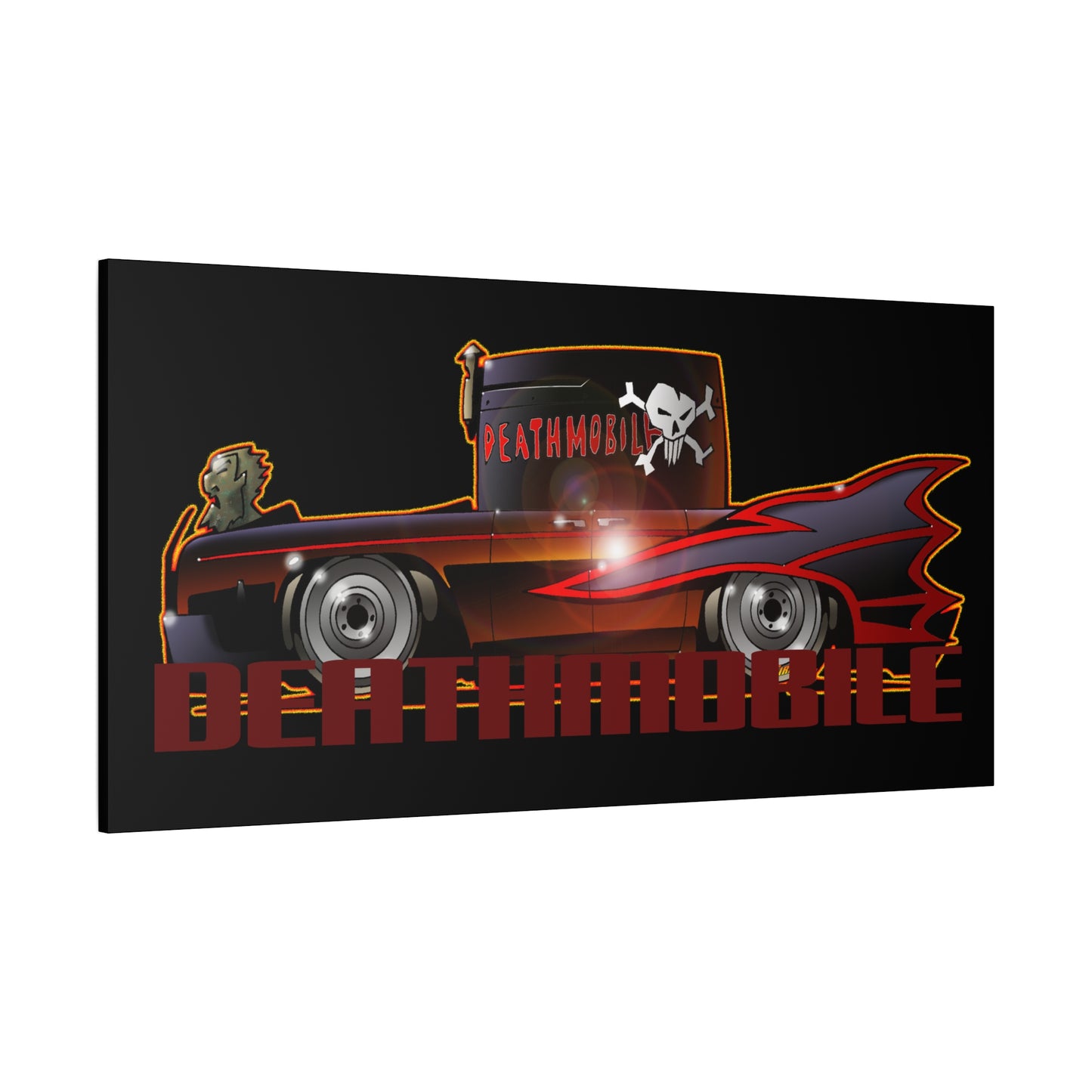 ANIMAL HOUSE DEATHMOBILE Fireball Art Canvas Wall Print