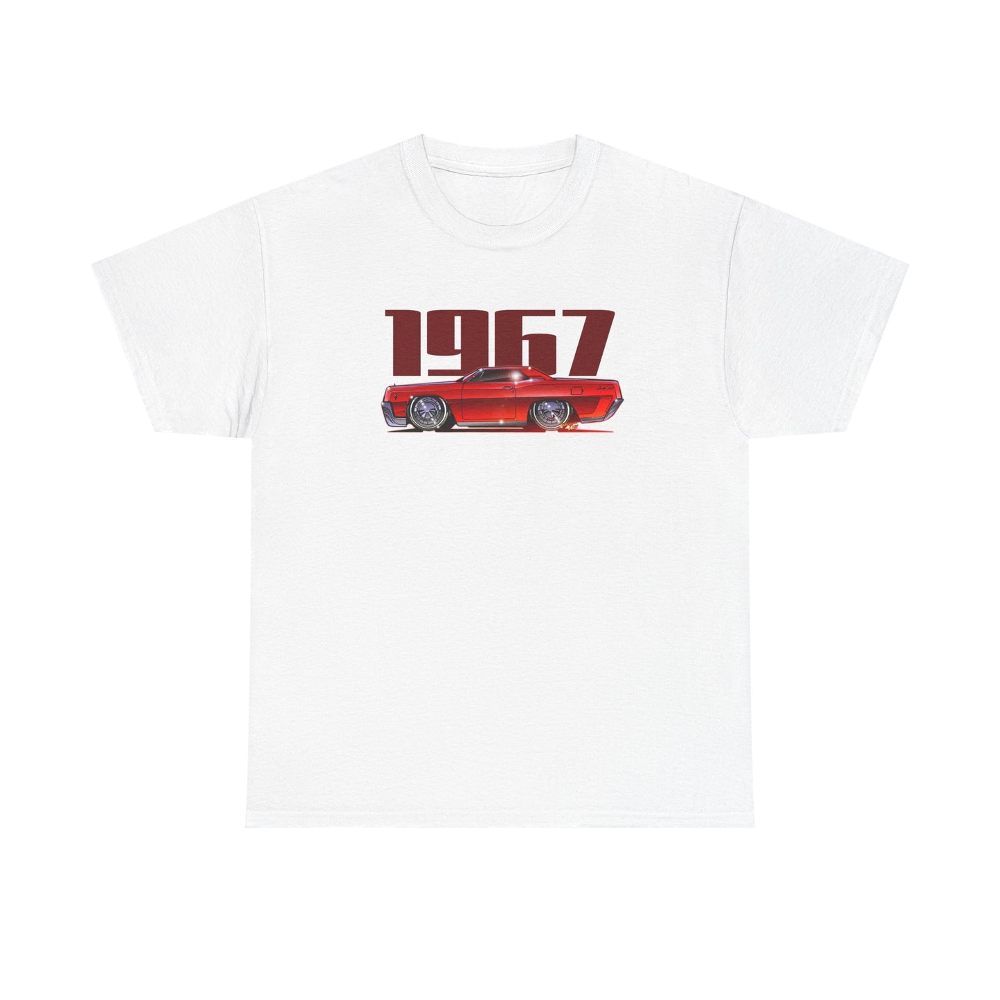LINCOLN CONTINENTAL COUPE 1967 Heavy Cotton Tee Shirt - Multiple Colors
