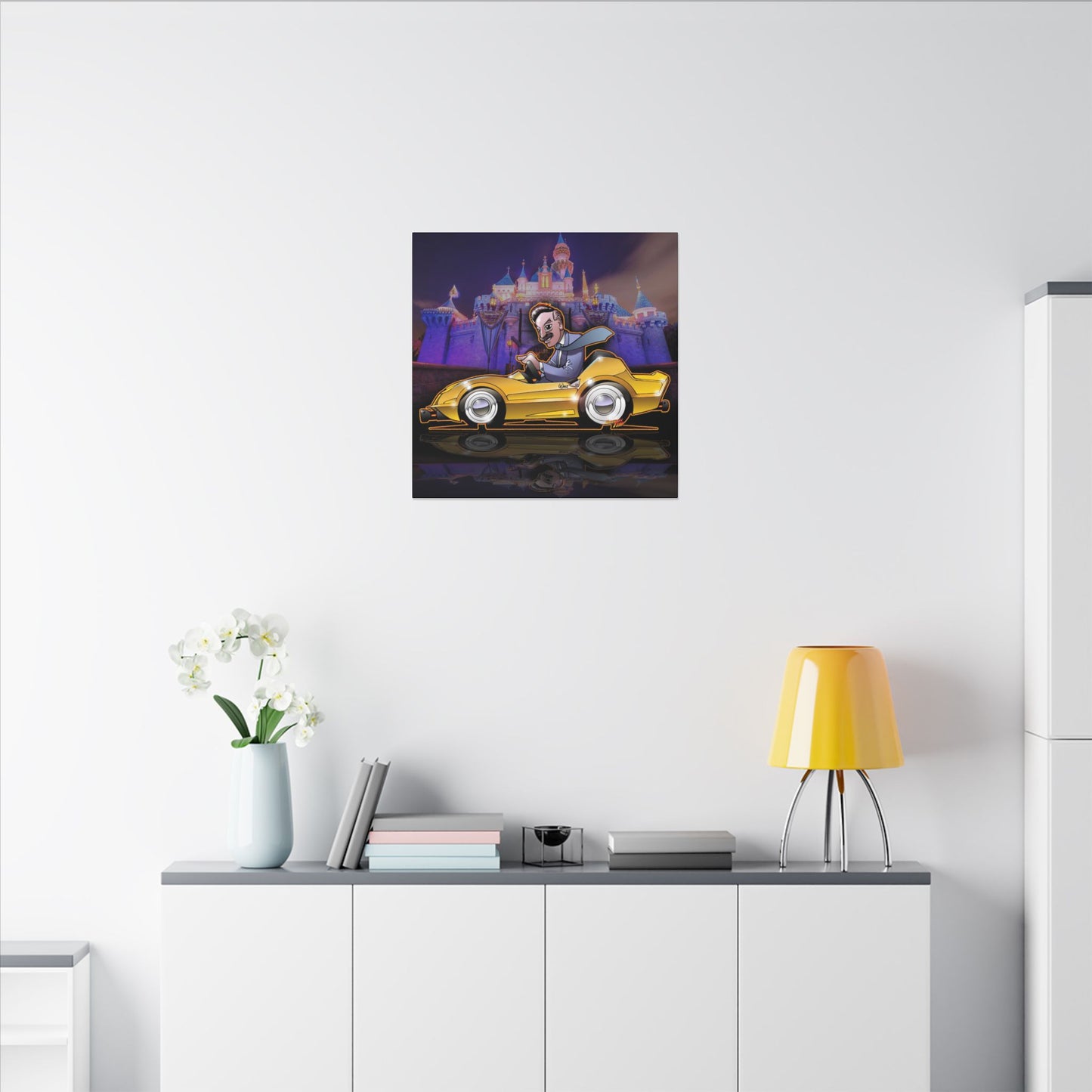 AUTOPIA CLASSIC Walt Disney Fireball Art Canvas Print