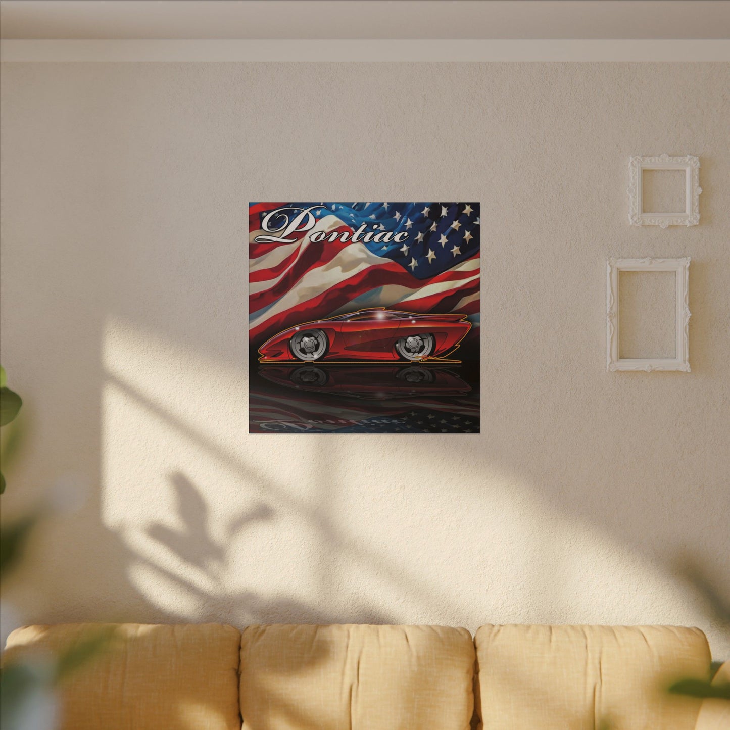 PONTIAC BANSHEE Concept Car Collectible Fireball Art Canvas Print