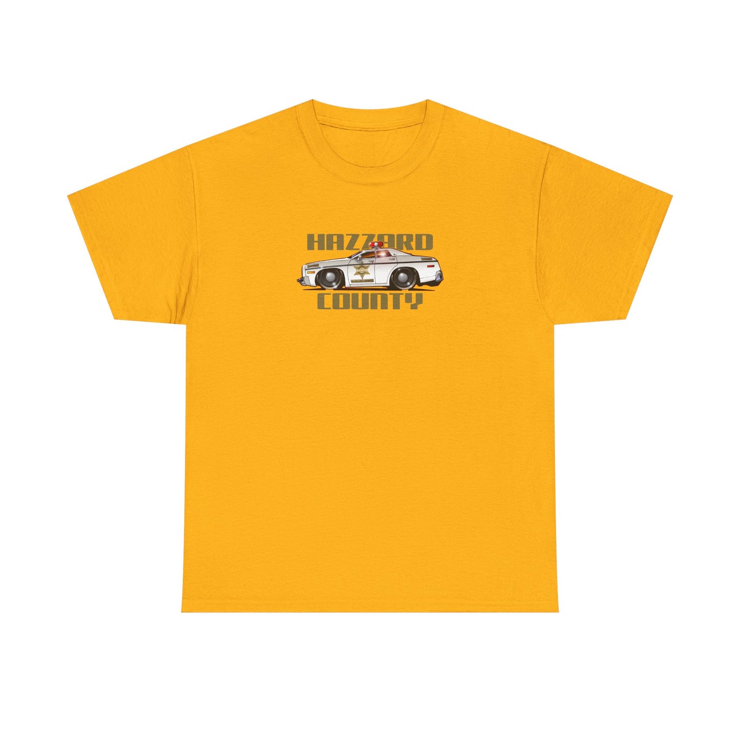 DUKES OF HAZZARD SHERIFF POLICE CAR Collectible Tee Shirt - Multiple Colors