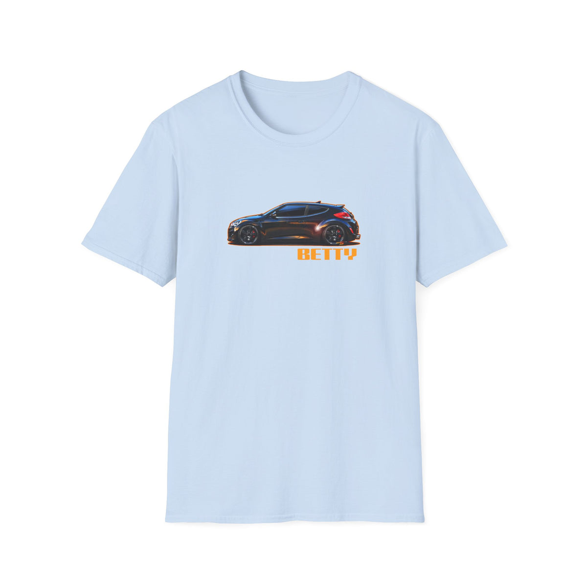 HYUNDAI VELOSTER 2012 Black Betty Collectible Fireball Art TeeShirt