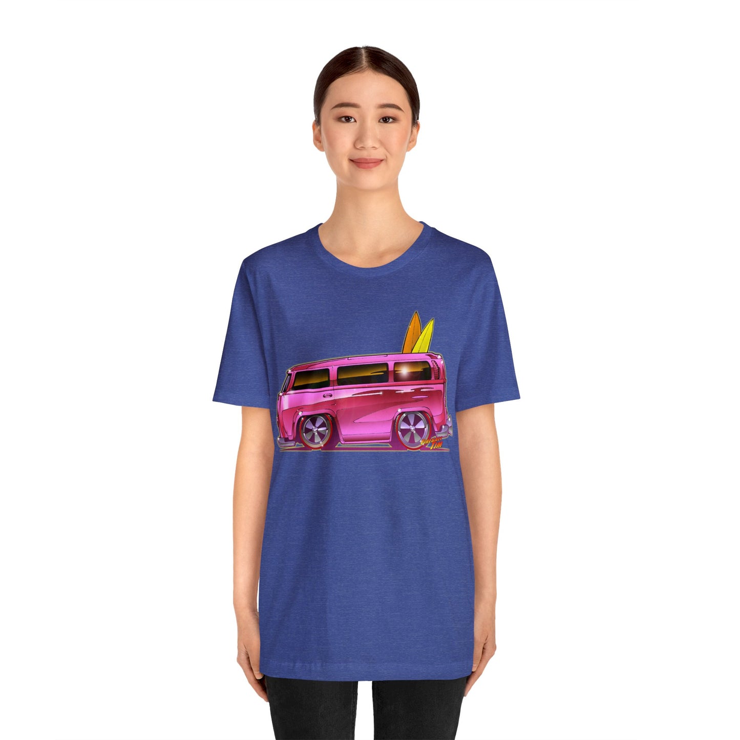 Hot Wheels PINK BEACH BOMB VW Bus Unisex Jersey Short Sleeve TShirt 12 Colors