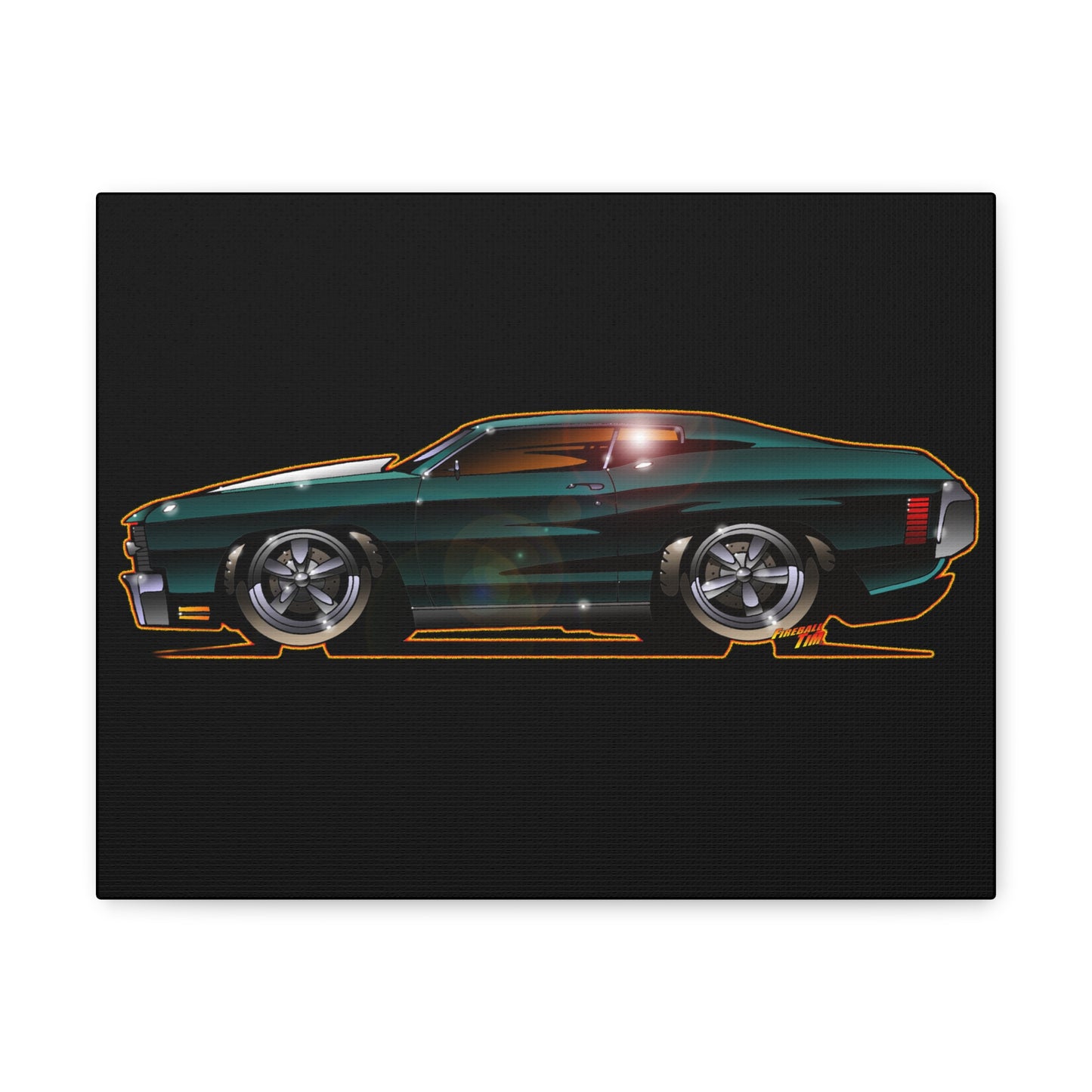 JOHN WICK Keanu Reeves 1970 CHEVROLET CHEVELLE SS 396 Concept Art Canvas Print 11x14