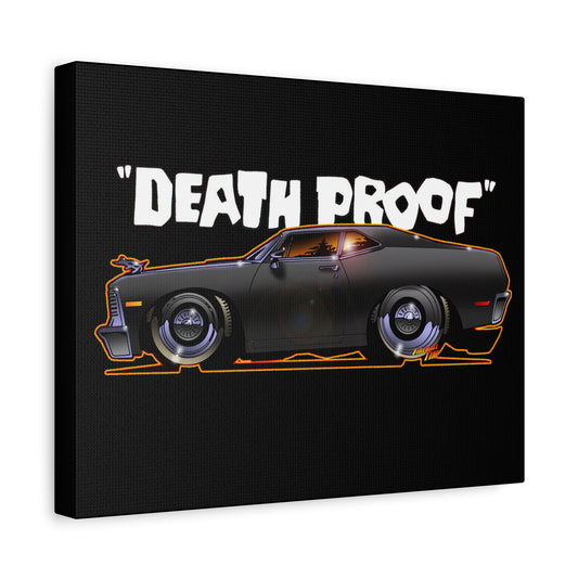 DEATH PROOF 1971 Chevy Nova Movie Car Canvas Art Wall Print - 11x14