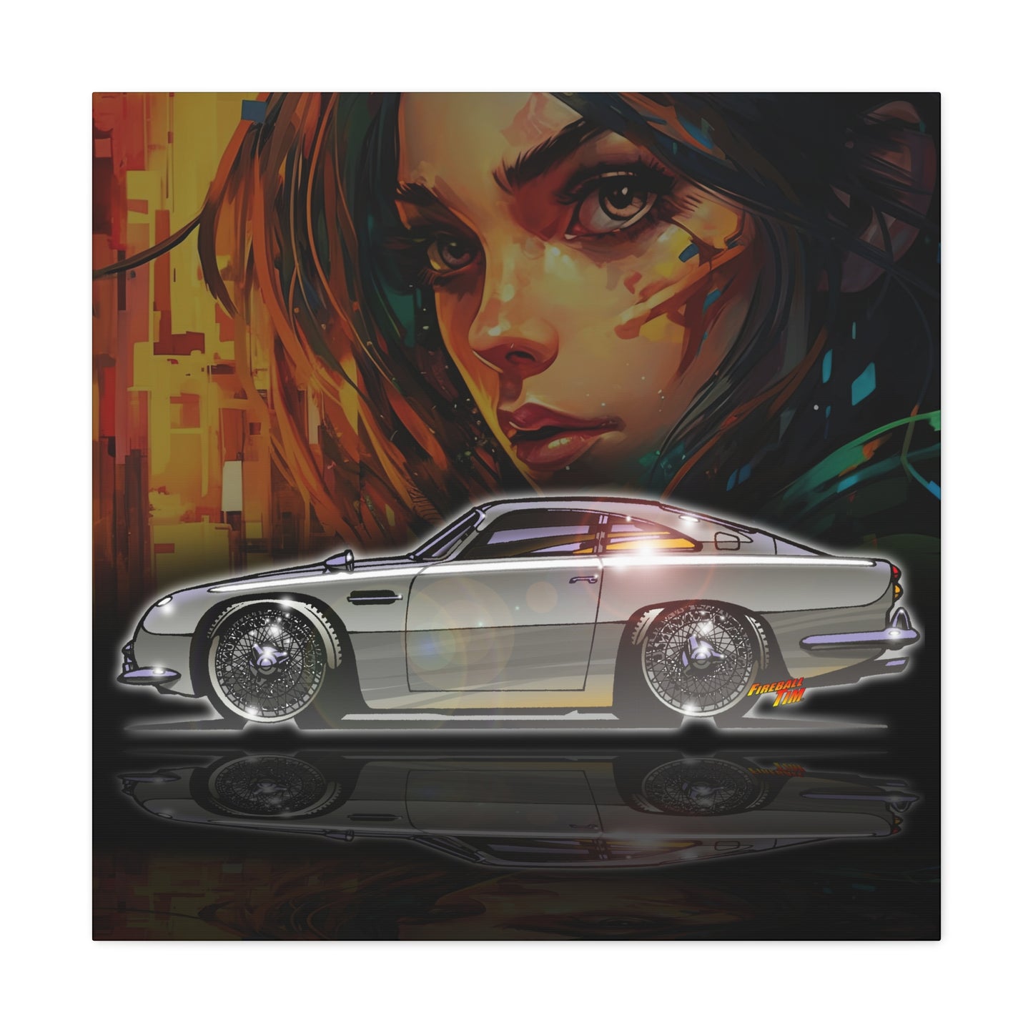 ASTON MARTIN DB5 James Bond 007 MASTERPRINT Concept Art Canvas Print 3 Sizes