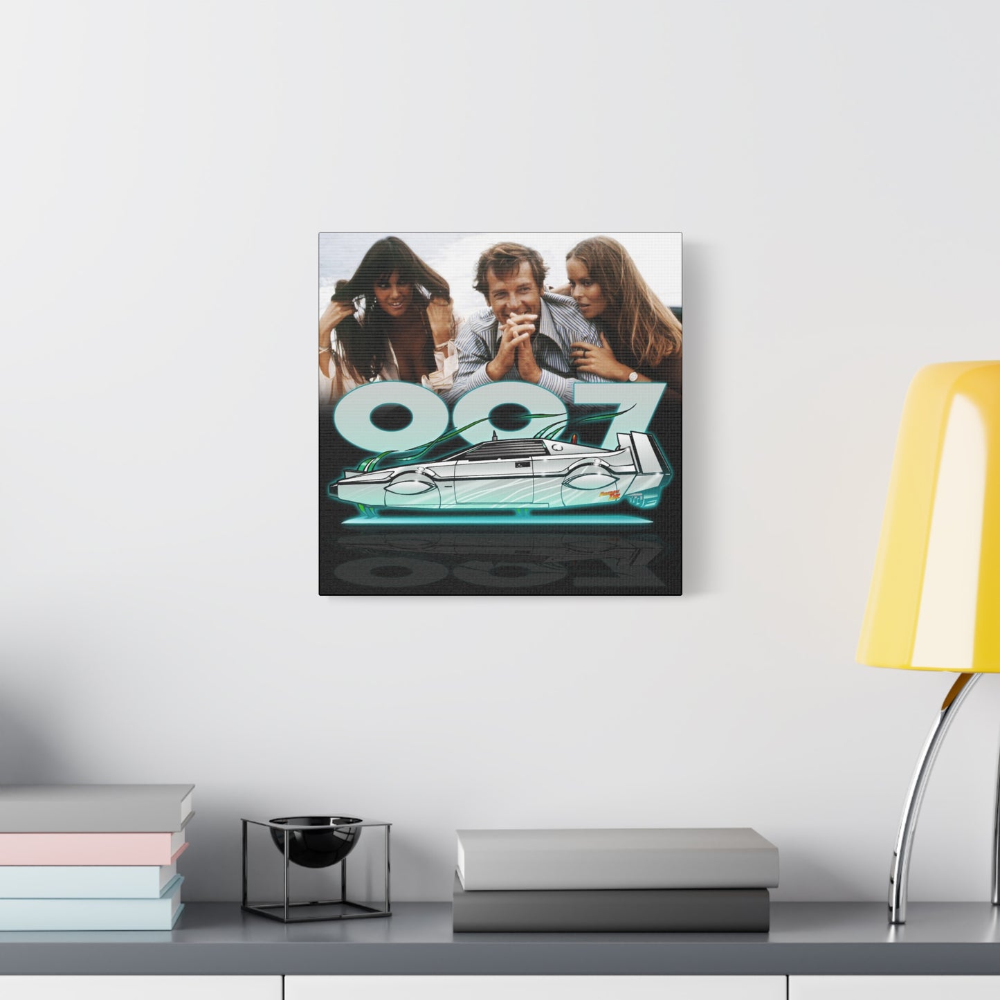 LOTUS SUBMARINE James Bond Fireball Art Canvas Print
