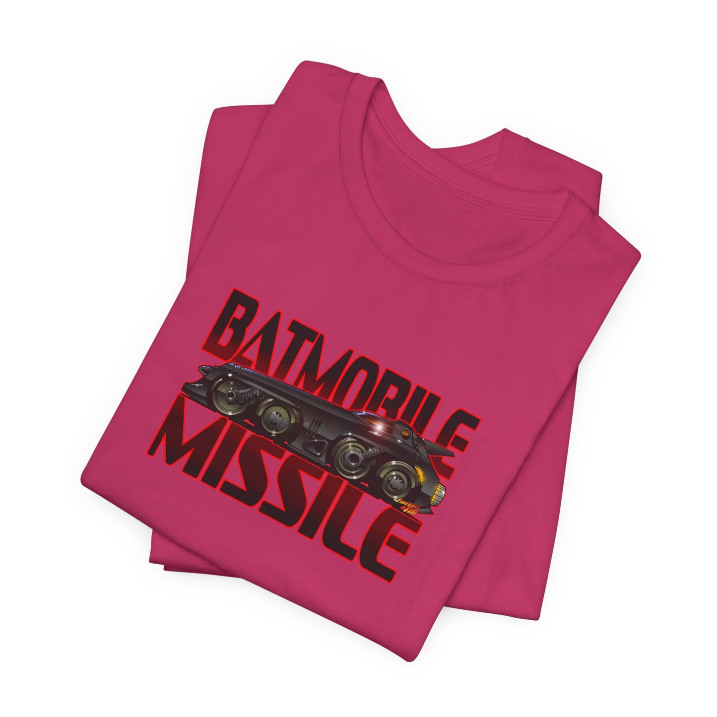 BATMAN RETURNS BATMISSILE Batmobile Concept Art Short Sleeve Tee 12 Colors