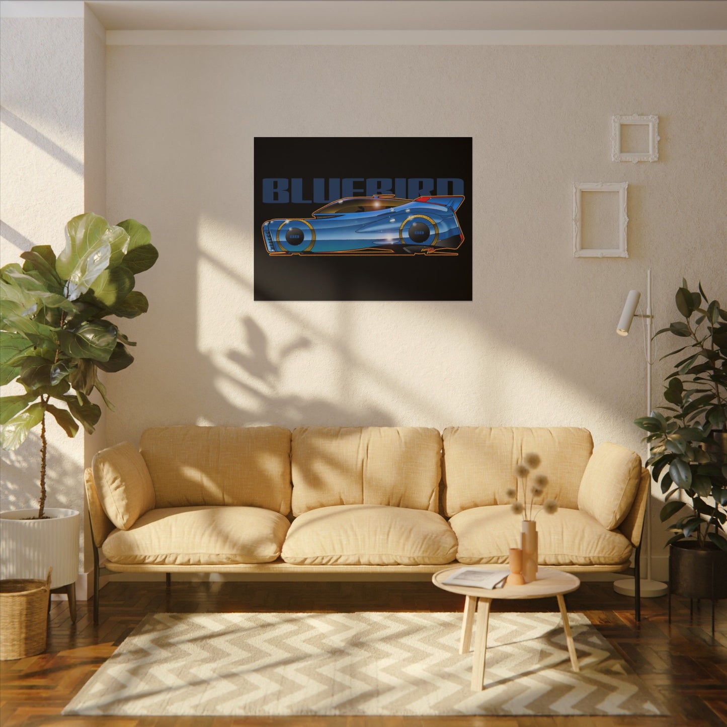 BLUEBIRD FIREBALL CONCEPT Canvas Art Print - 11x14