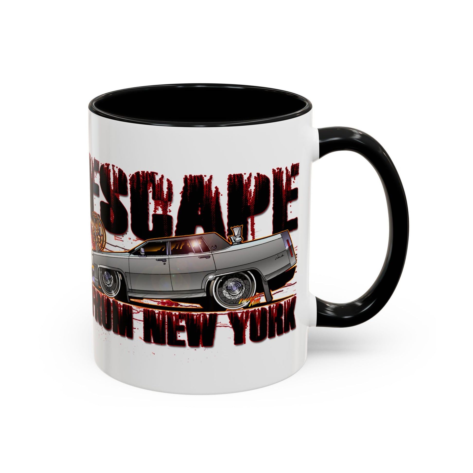 ESCAPE FROM NEW YORK Duke Cadillac Concept Art Coffee Mug 2 Sizes-Mug-Fireball Tim Garage