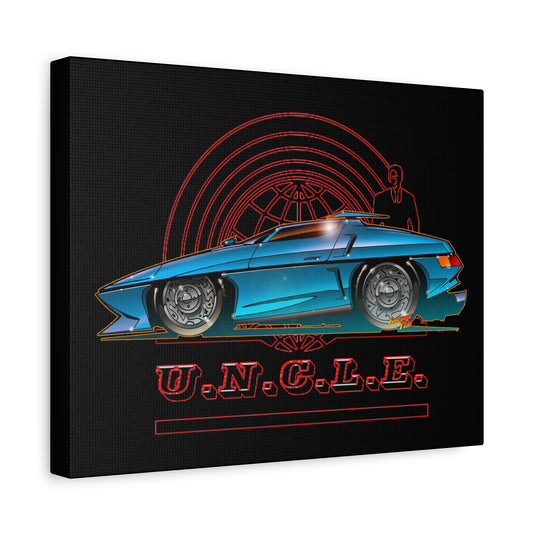 THE MAN FROM U.N.C.L.E. Piranha TV Car Fireball Canvas Art Print