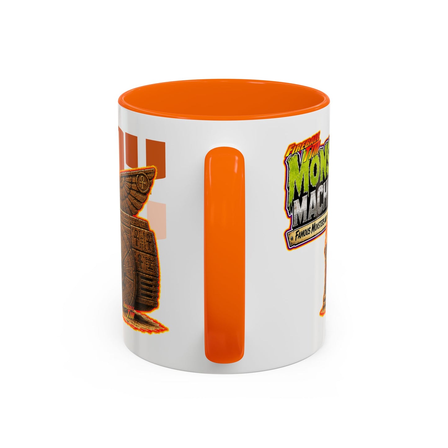 MONSTER MACHINES The Mummy Halloween Collectible Fireball Art Coffee Mug - 2 Sizes