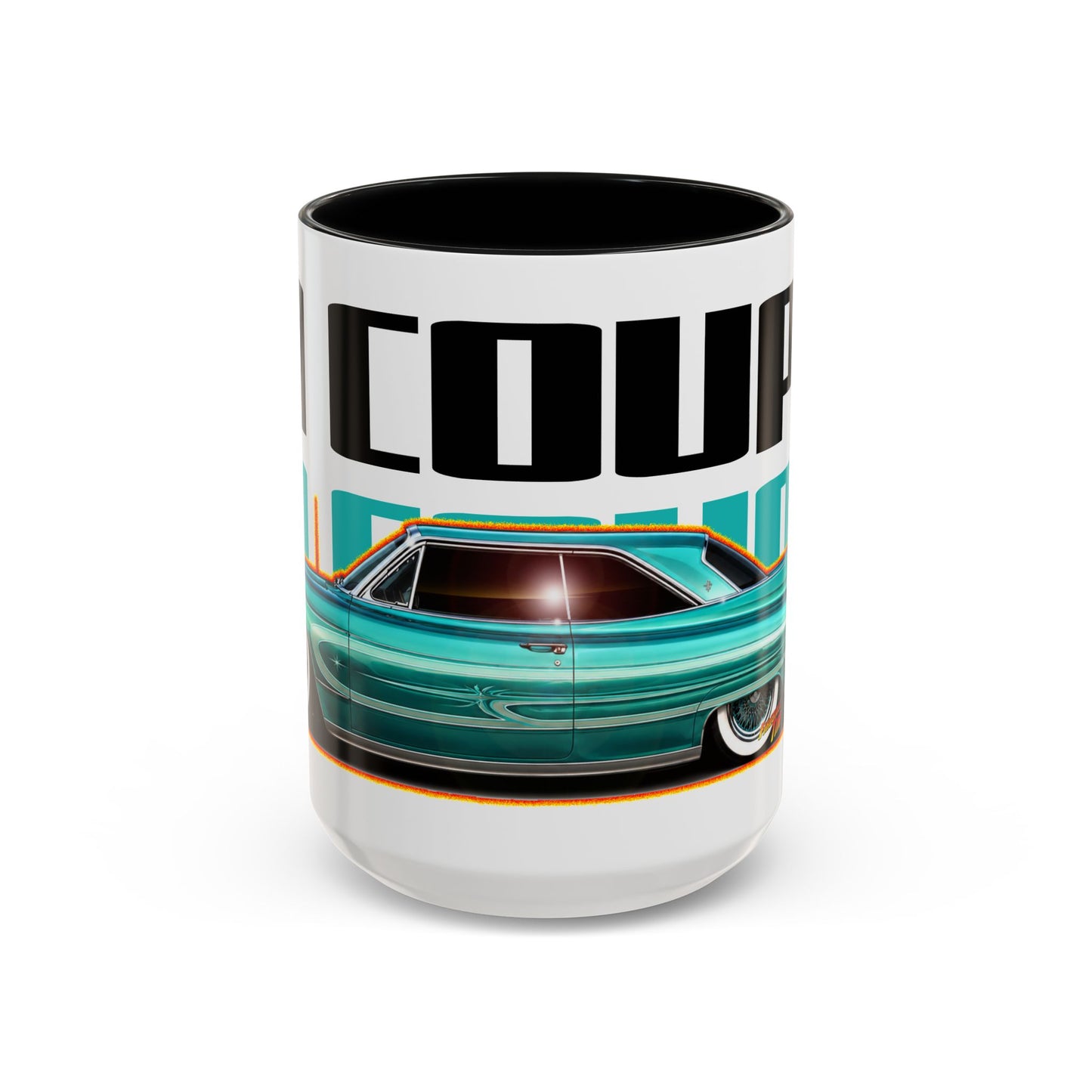CADILLAC CUSTOM COUPE 1961 Collectible Fireball Art Coffee Mug - 2 Sizes