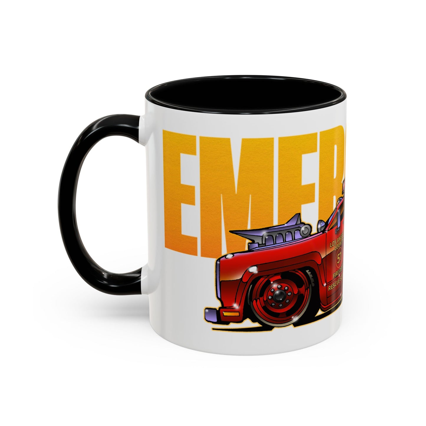 EMERGENCY SQUAD 51 Paramedic Truck Concept Art Coffee Mug 11oz