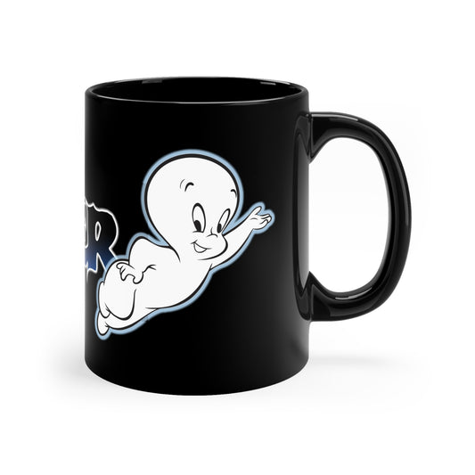 CASPAR THE FRIENDLY GHOST Black Mug 11oz