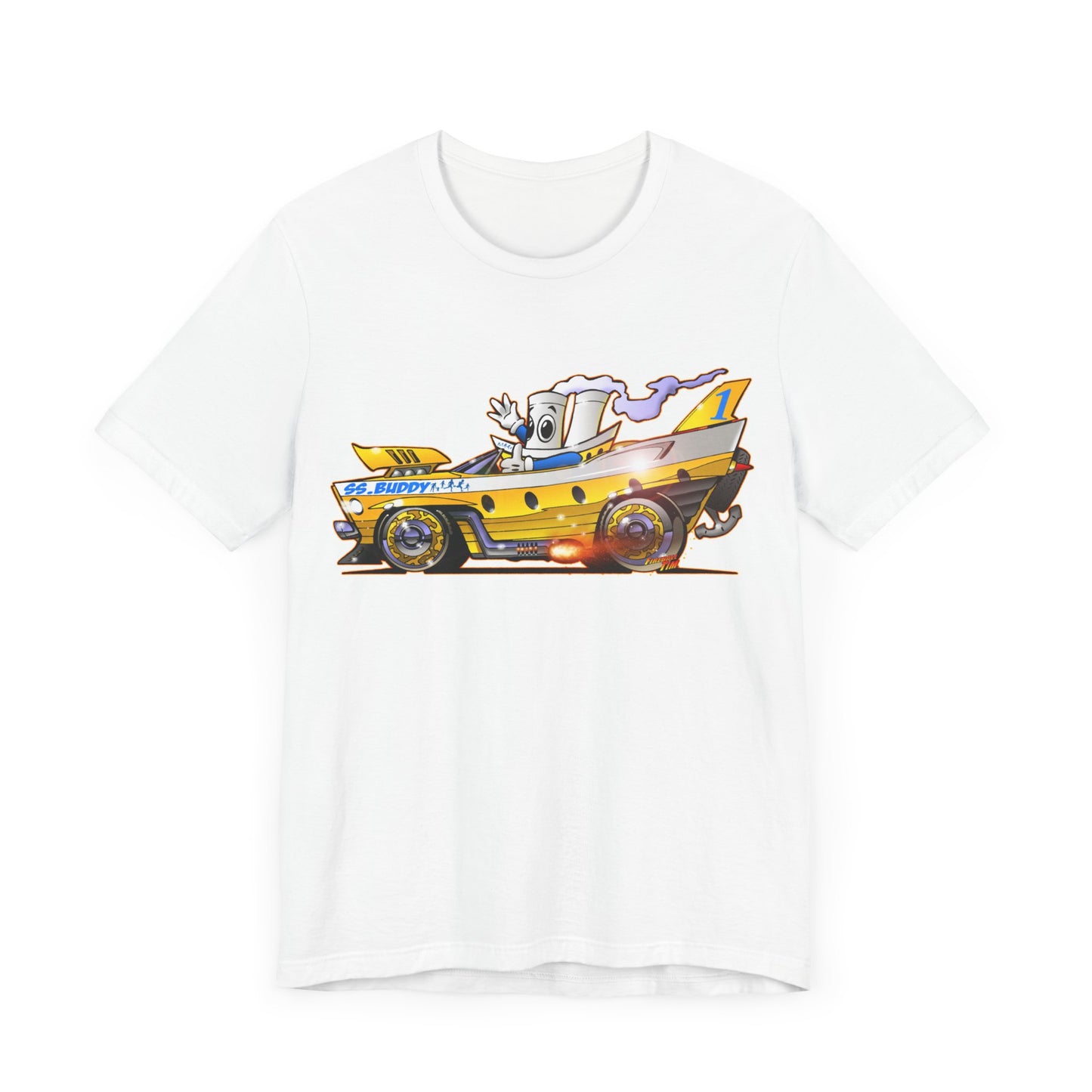 BUDDY CRUISE BUDDYMOBILE Custom Car Art Short Sleeve Tee in 17 Colors