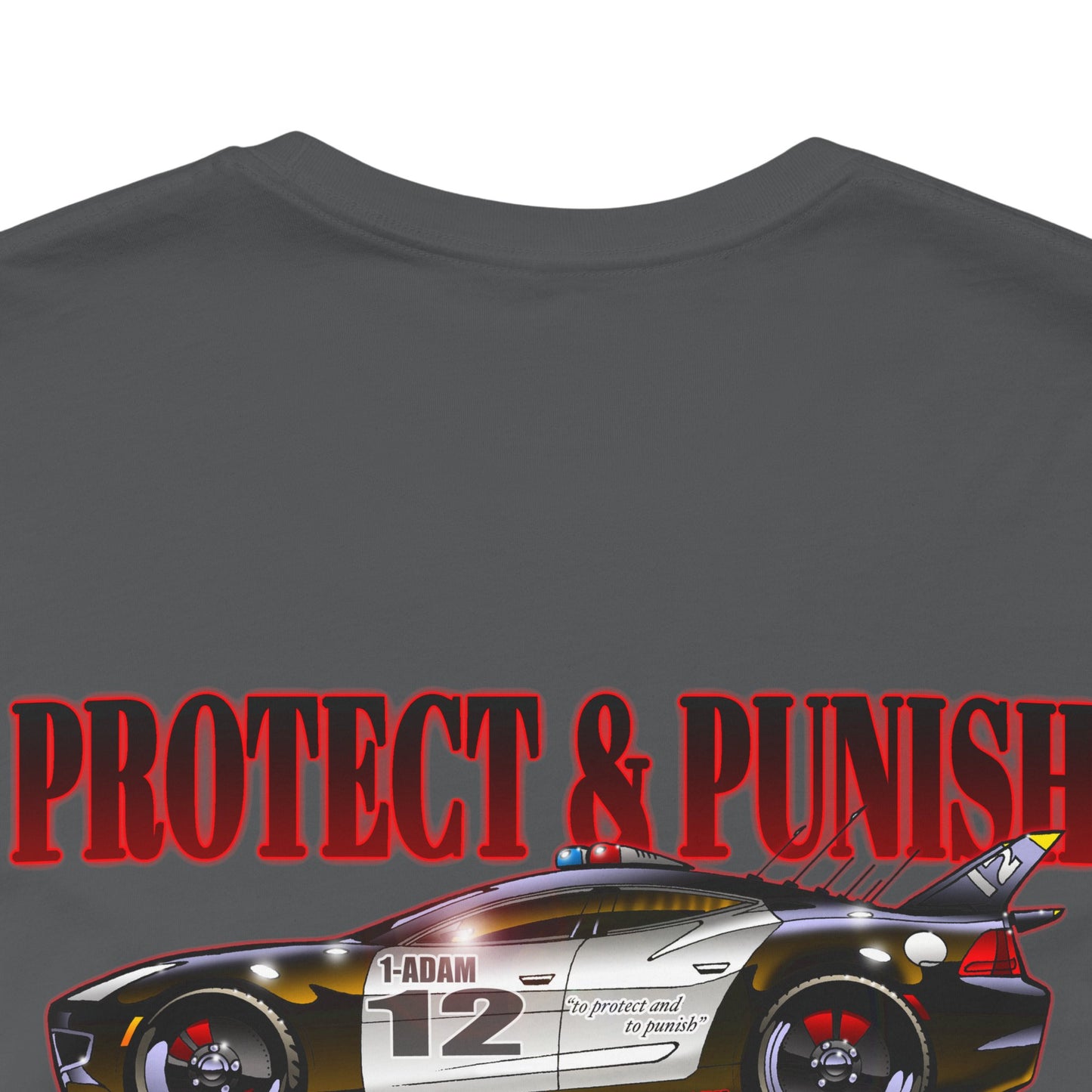 ADAM 12 PROTECT & PUNISH Fisker Police Car Concept Art Short Sleeve Tee 7 Colors