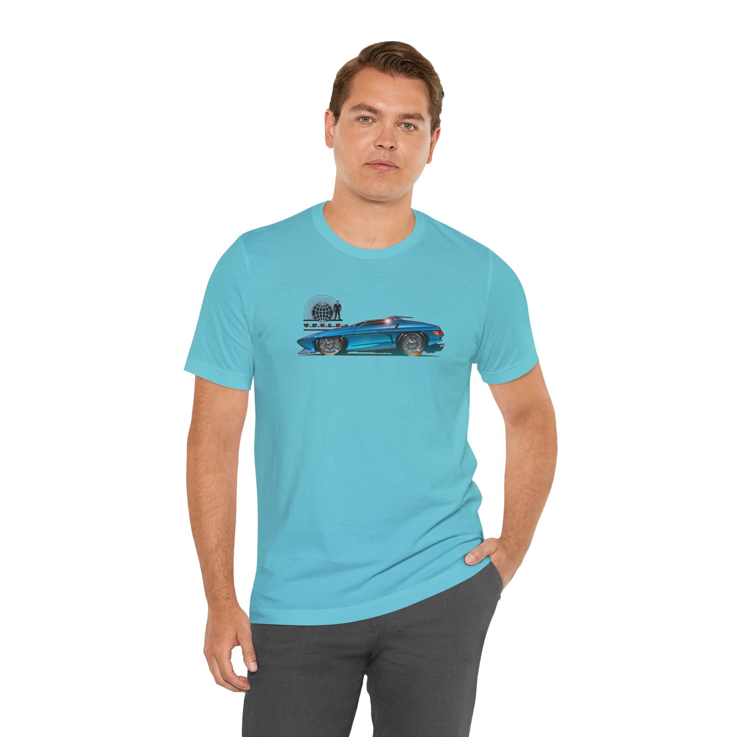 THE MAN FROM UNCLE Piranha TV Car Fireball Jersey Short Sleeve Tee Shirt - Multiple Colors
