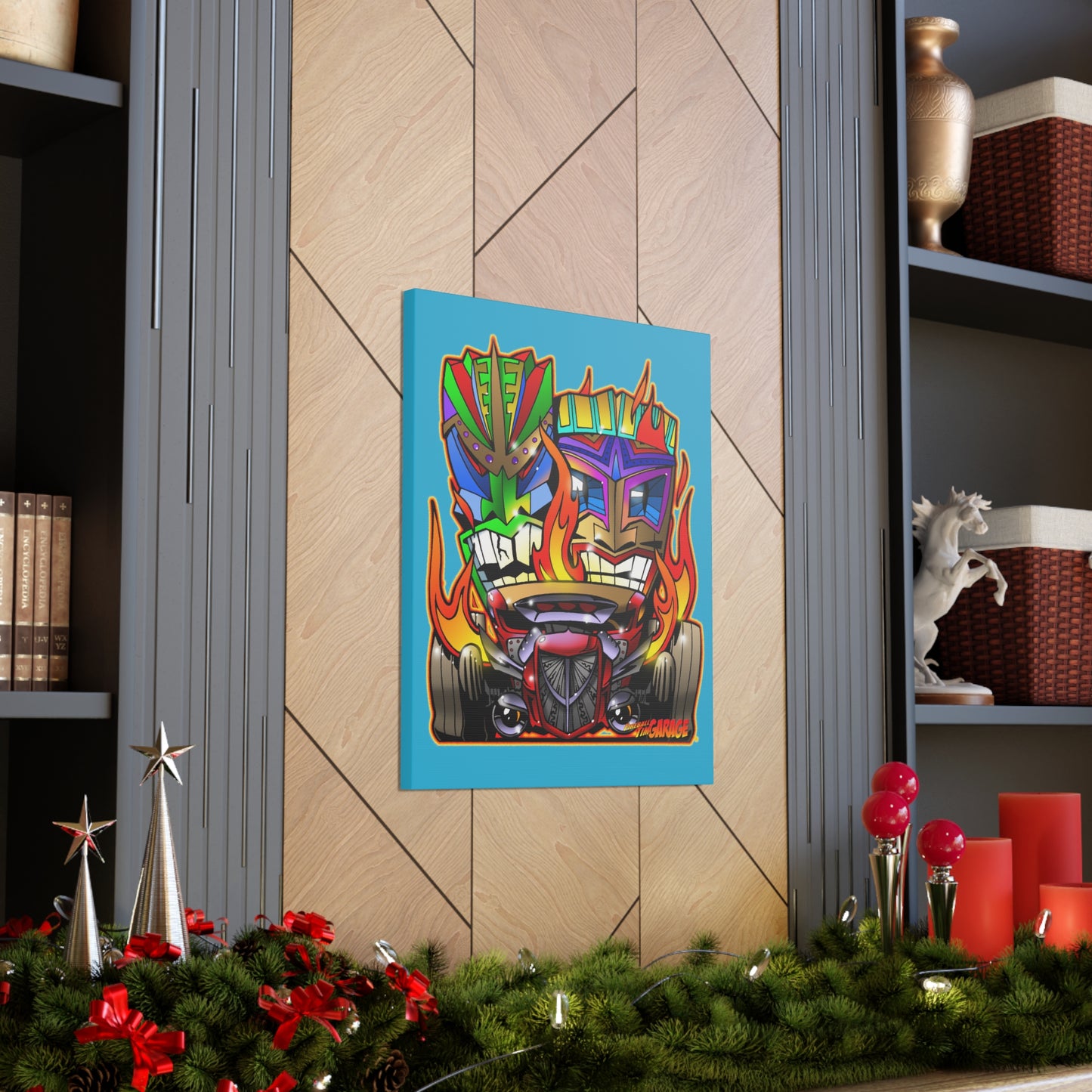 HOT ROD TIKIS Concept Art Canvas Print 24x30