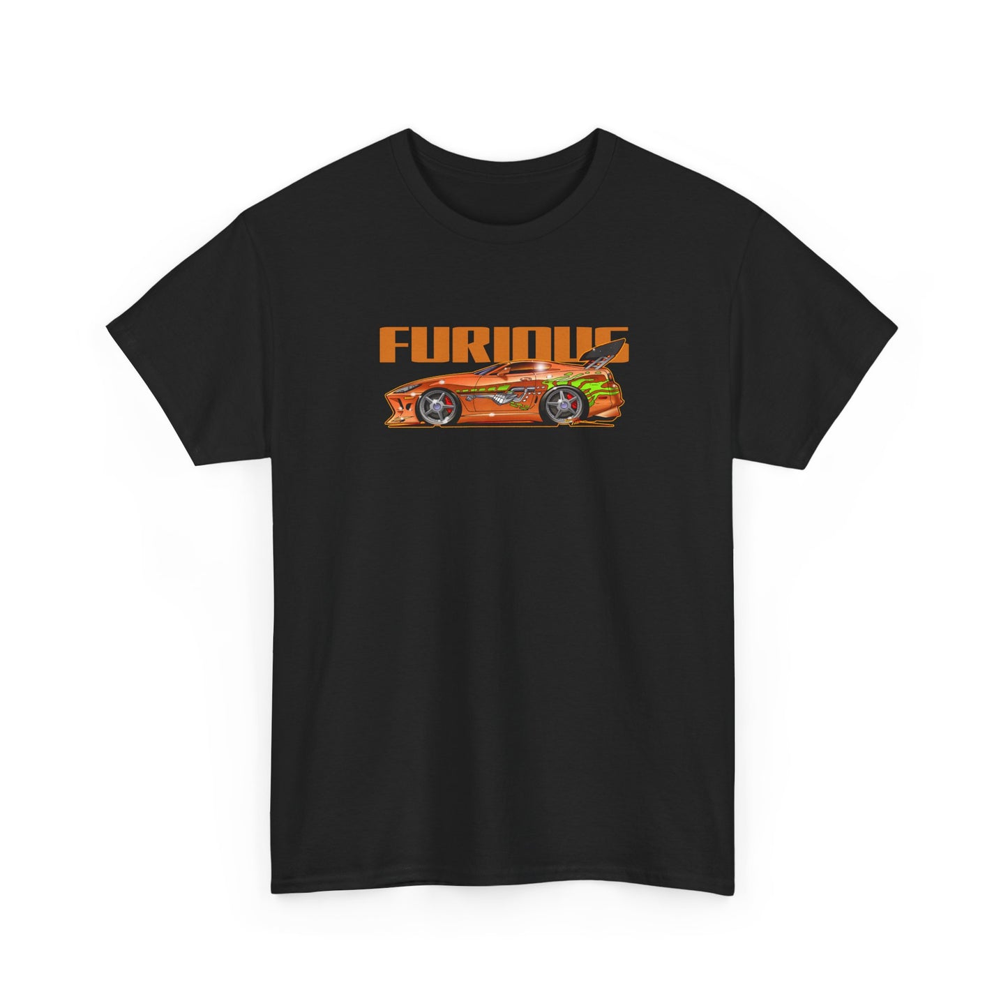 FAST & FURIOUS 1994 TOYOTA SUPRA MK IV Fireball Art Tee Shirt - Multiple Sizes
