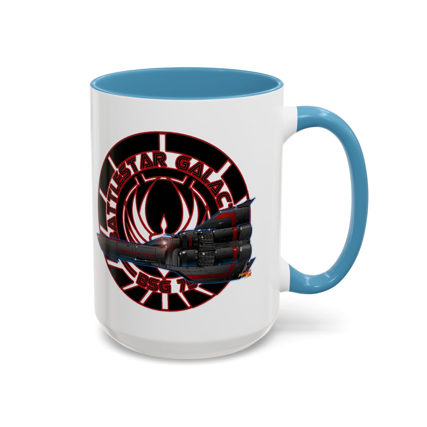 BATTLESTAR GALACTICA Viper Concept Art Crest Coffee Mug 11 and 15oz