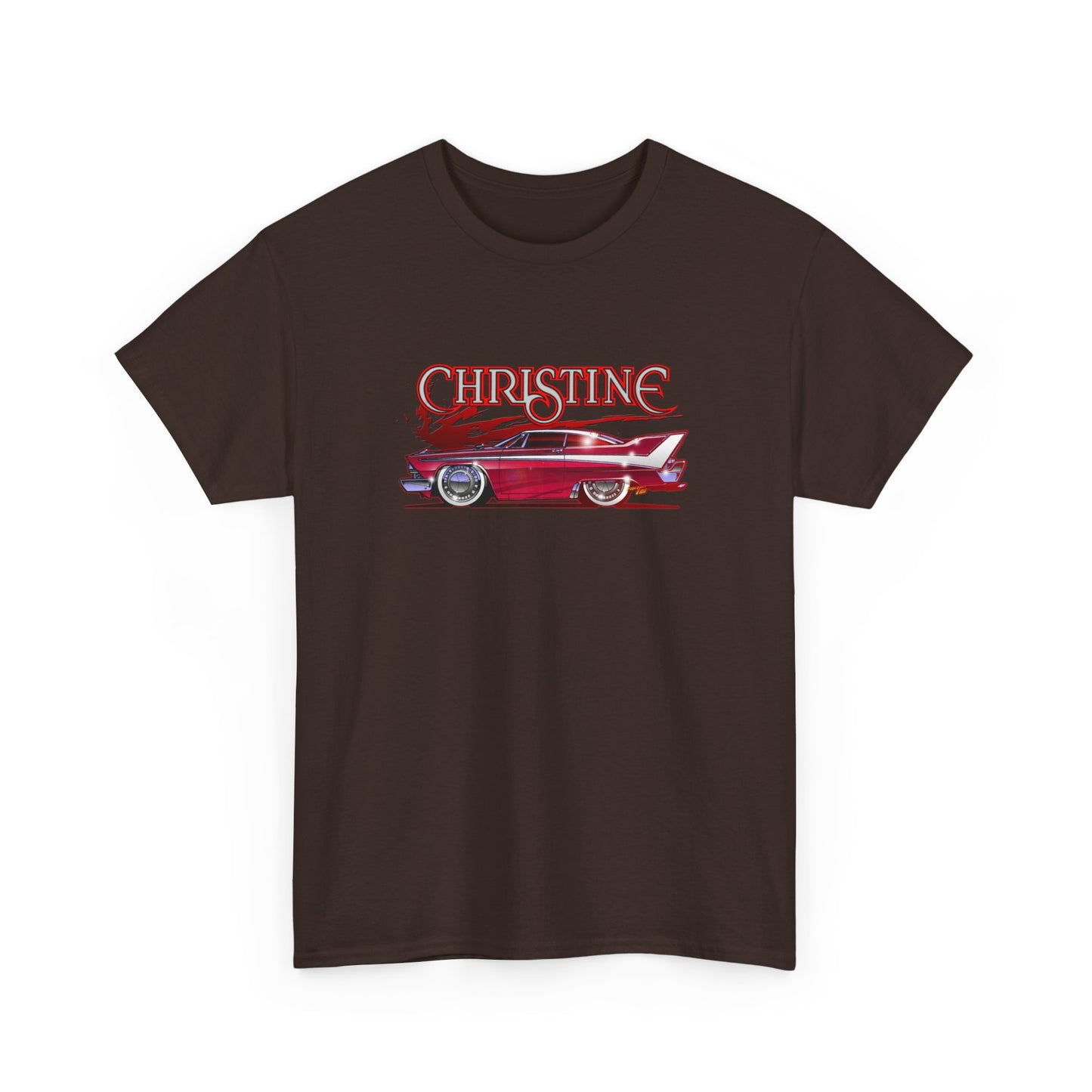 CHRISTINE Movie Car 1958 Plymouth Fury Concept Art Heavy Cotton Tee