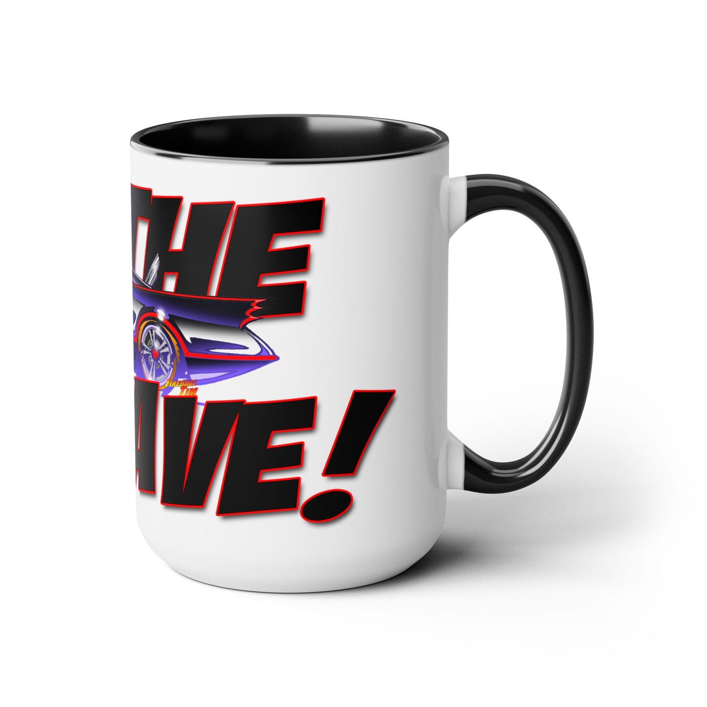 TO THE BATCAVE 1966 Batmobile TV Show Concept Art Coffee Mug 15oz