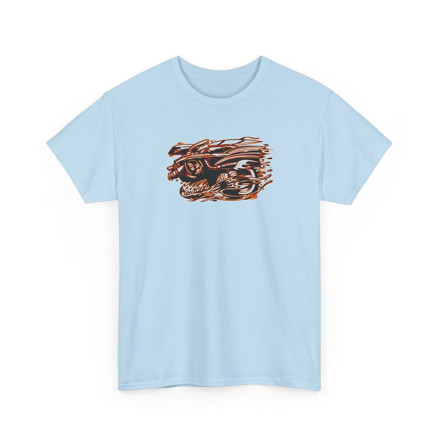 HOT ROD CHEVY Muscle Car Fireball Tee Shirt - Multiple Colors
