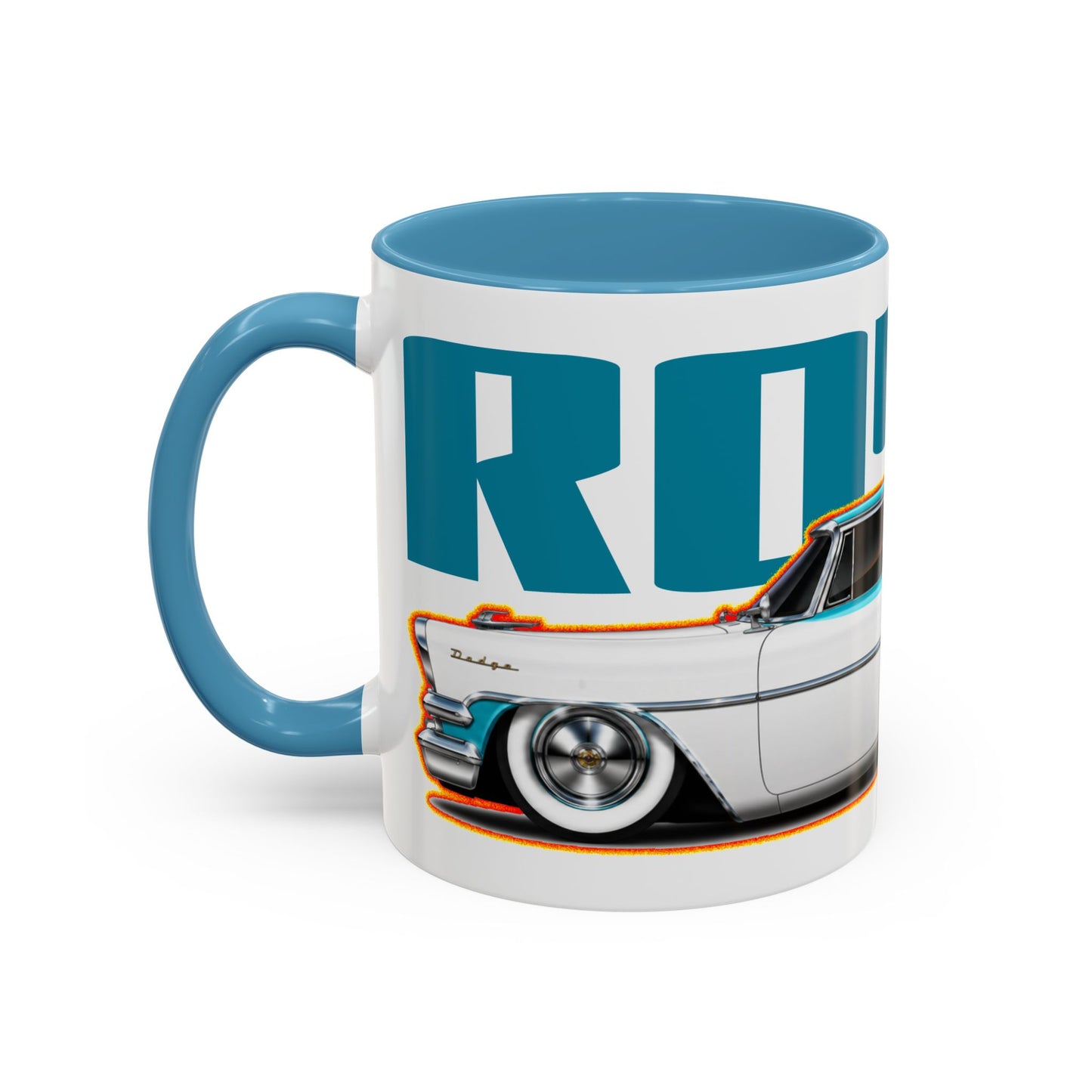 DODGE CUSTOM ROYAL 1957 Collectible Fireball Art Coffee Mug - 2 Sizes