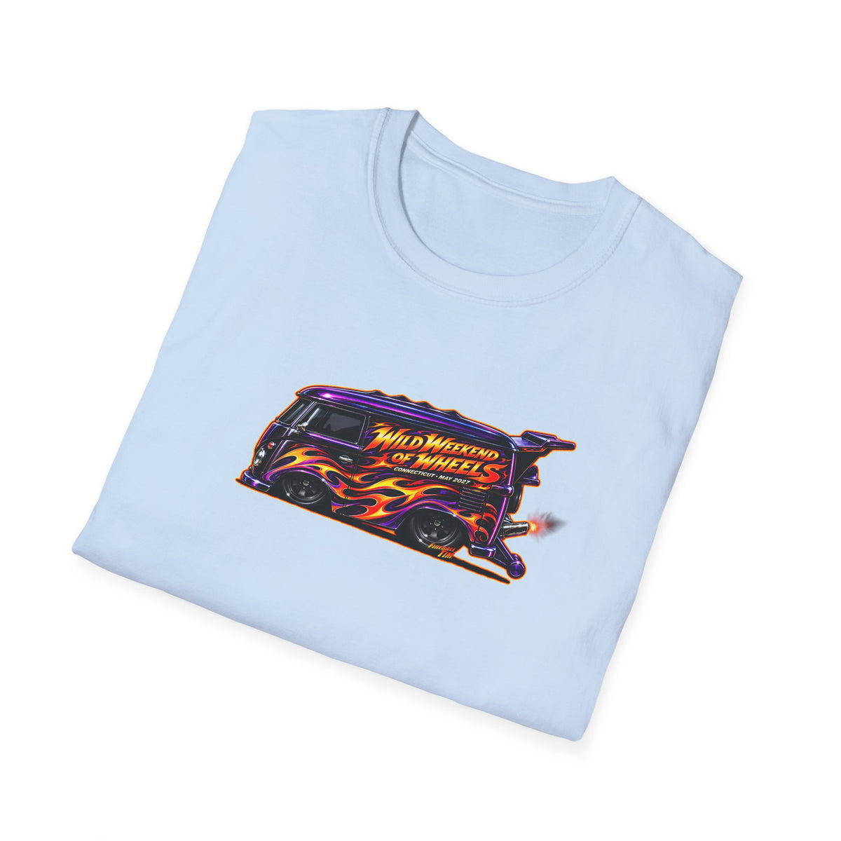 HOT WHEELS Kombi Bus Collectible Fireball Art TeeShirt