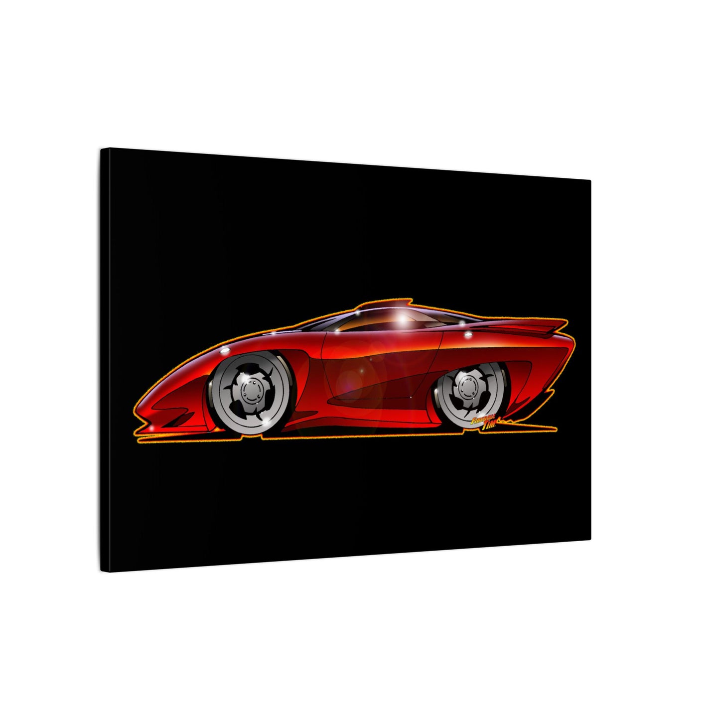 PONTIAC BANSHEE Concept Car Collectible Fireball Art Canvas Print
