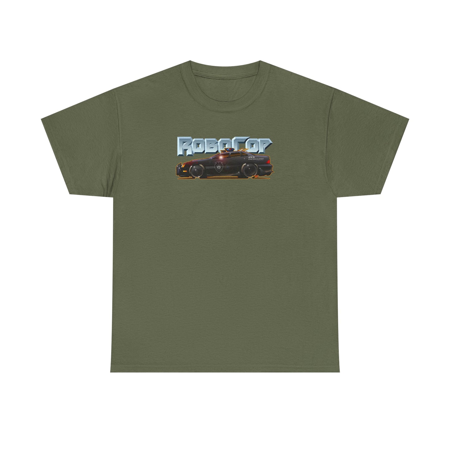 ROBOCOP Taurus Police Car Fireball Art Tee Shirt - Multiple Colors