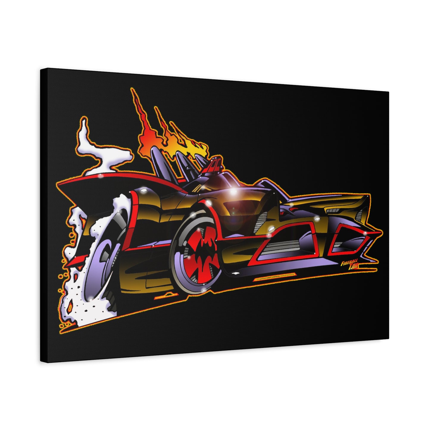 BATMOBILE 1966 BATMAN BAT66 Collectible TV Car Canvas Wall Art