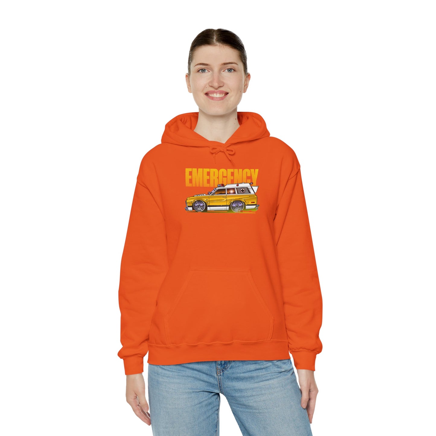 EMERGENCY AMBULANCE TV Show Concept Art Hooded Sweatshirt 9 Colors