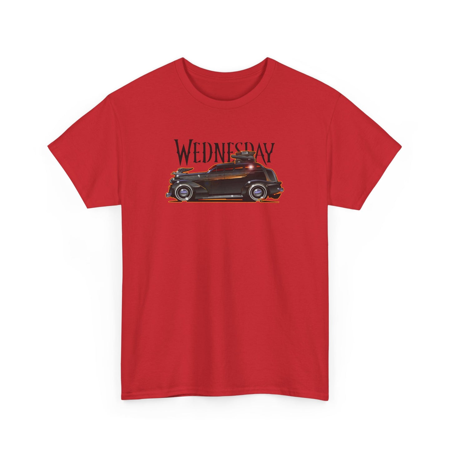 WEDNESDAY TV SHOW PONTIAC LIMO Heavy Cotton Tee Shirt - Multiple Colors