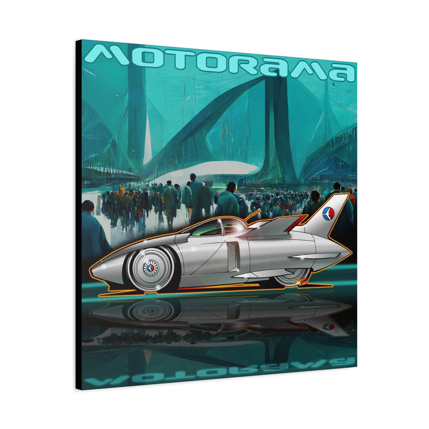 MOTORAMA FIREBIRD 1 Concept Car Fireball Art Canvas Print - 2 Sizes