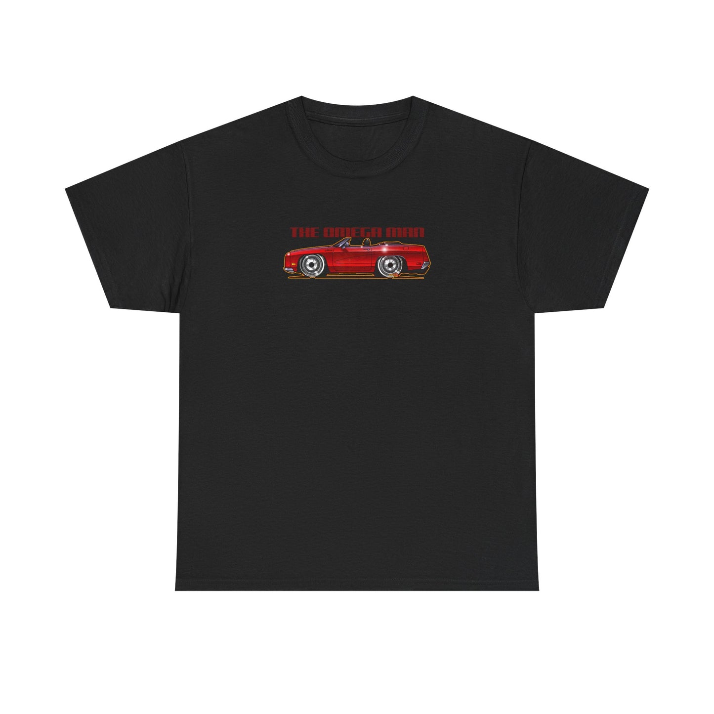 THE OMEGA MAN 1970 Ford Galaxie Movie Car Fireball Art Tee Shirt - Multiples
