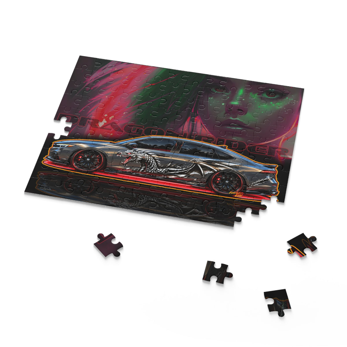 HONDA ACCORD 2025 Dragon Rider Collectible Fireball Art Jigsaw Puzzle — (120/252/500‑Piece)