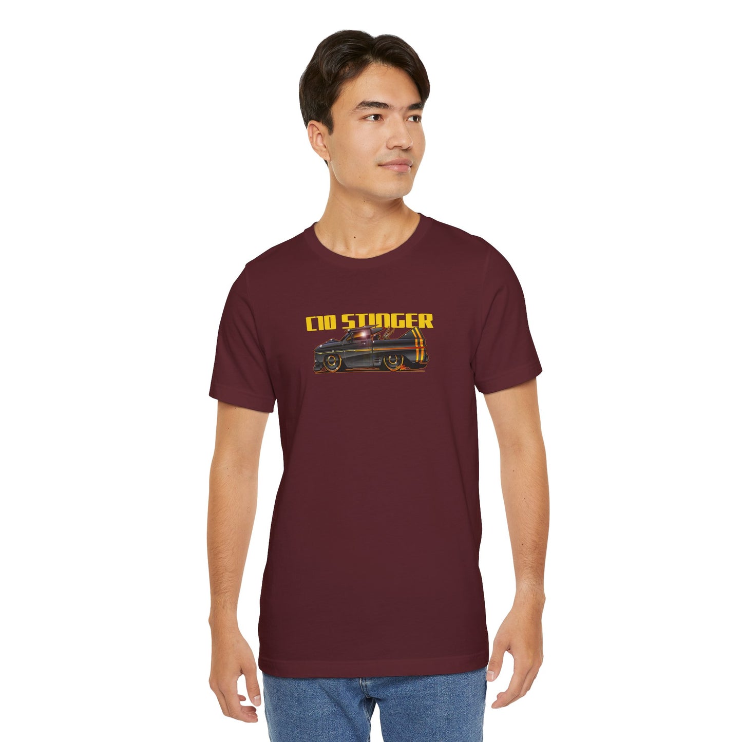 CHEVROLET C10 1960 Stinger Pickup Truck Custom Short Sleeve Tee 8 Colors