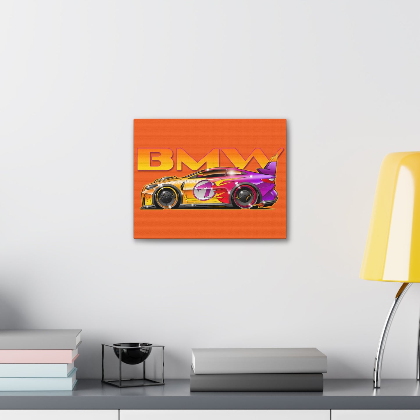 BMW M4 COUPE 2024 Canvas Gallery Art Print 11x14