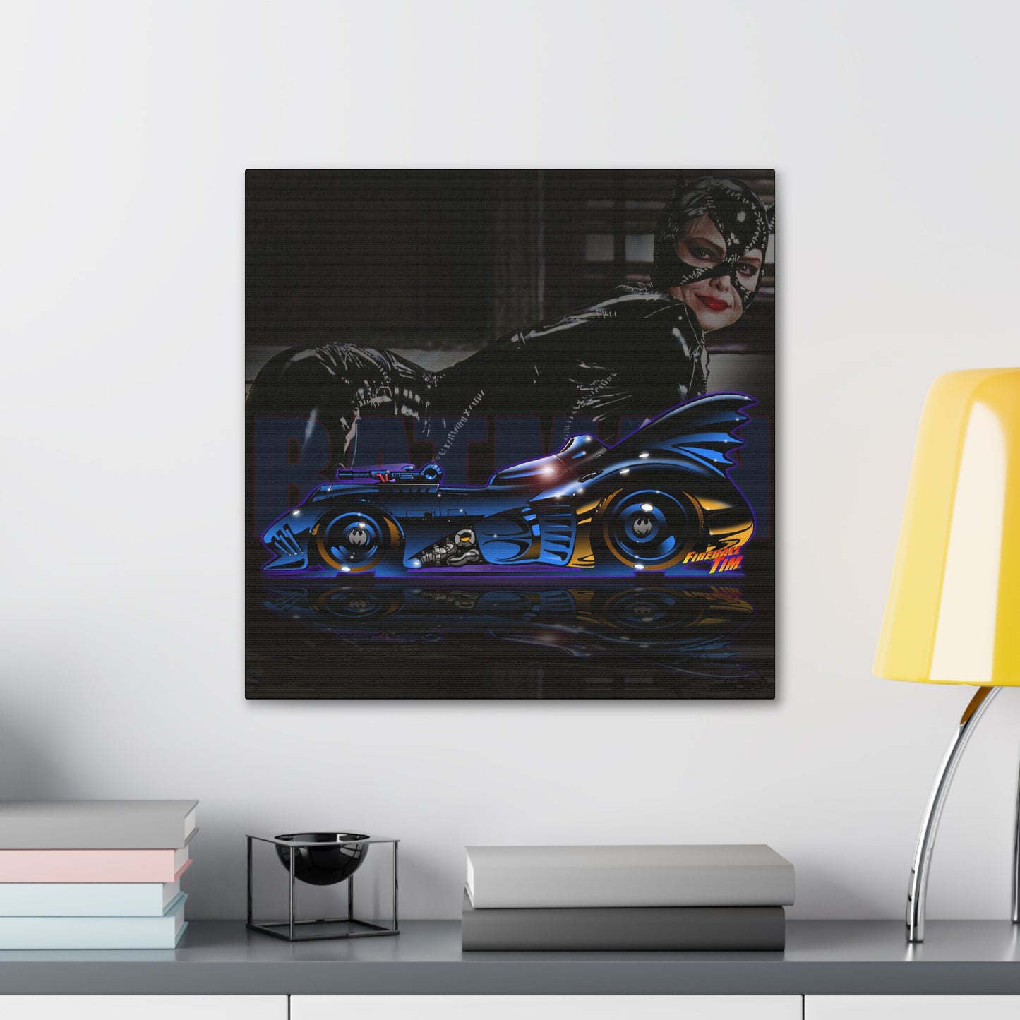 BATMOBILE 1989 CATWOMAN Concept Art Canvas MASTERPRINT 3 Sizes