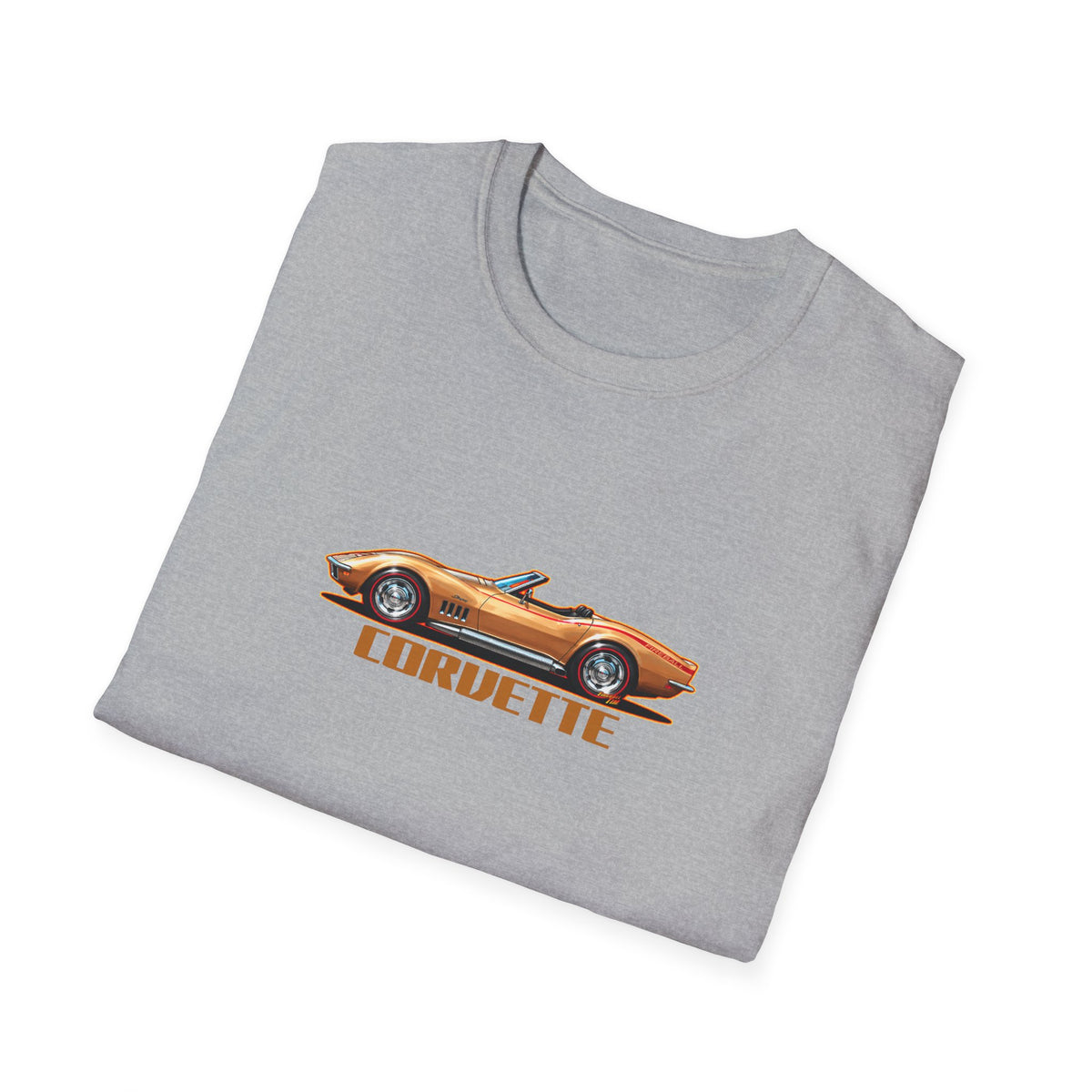 CHEVROLET CORVETTE 1969 Collectible Fireball Art TeeShirt