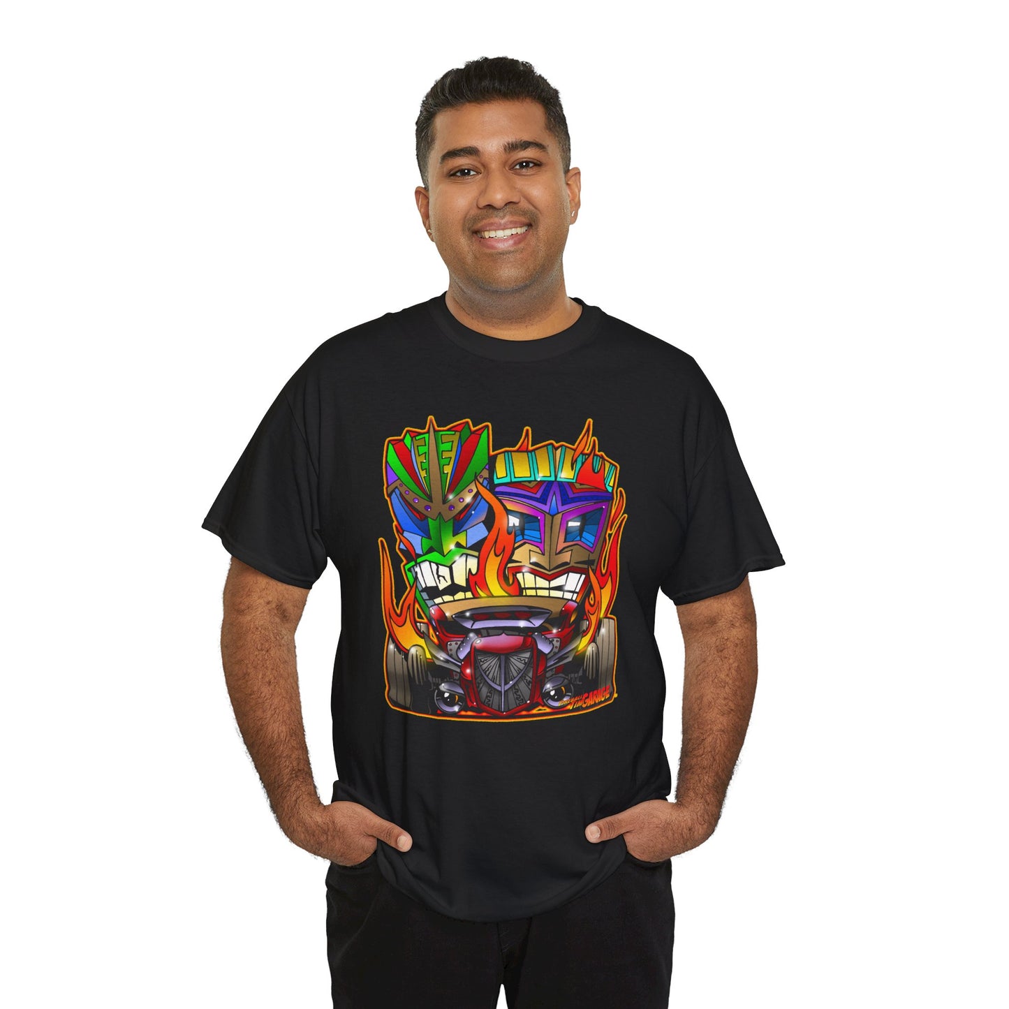 HOT ROD TIKIS Concept Art Tiki Unisex Heavy Cotton Tee 13 Colors