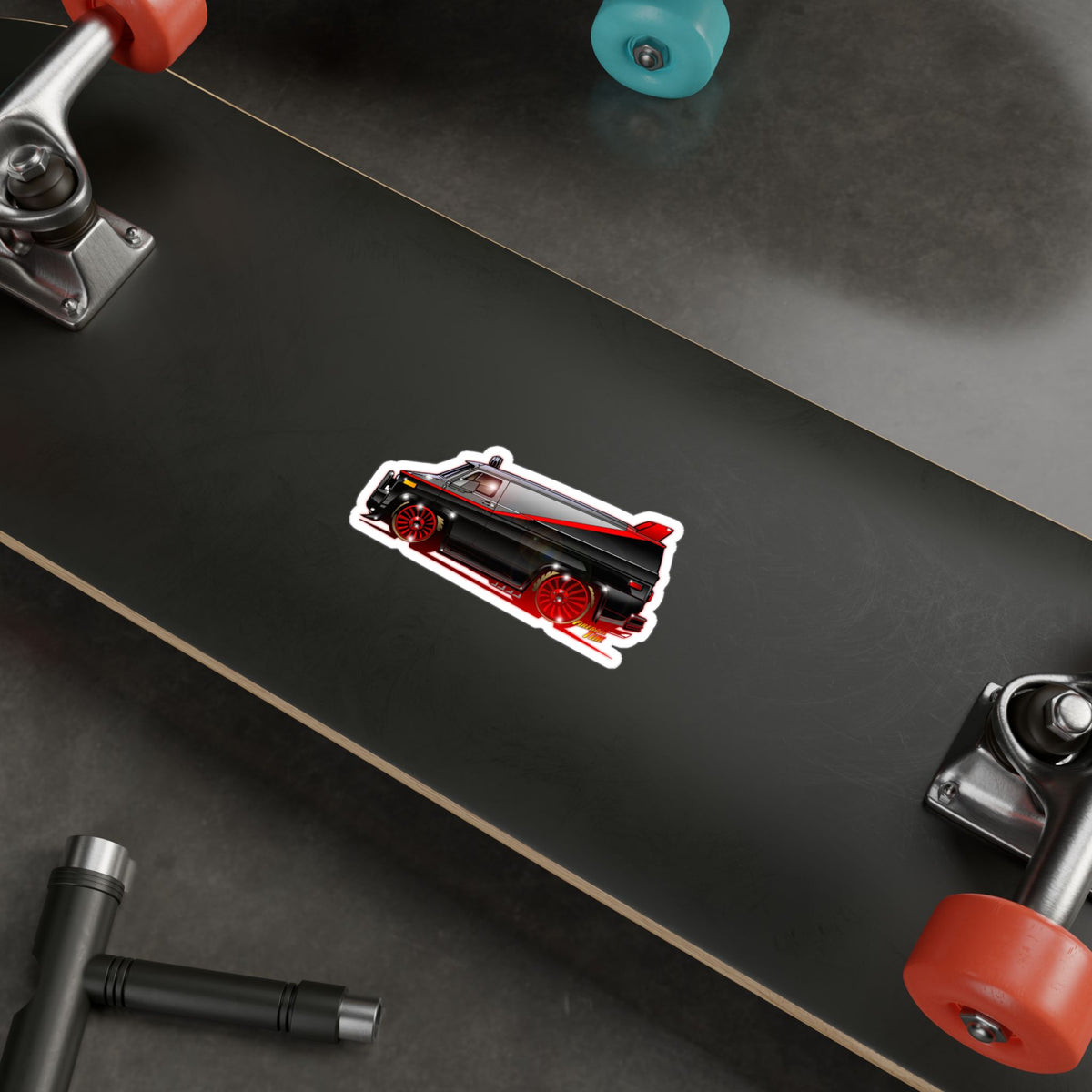 ATEAM VAN Collectible Fireball Art Stickers in 4 Sizes
