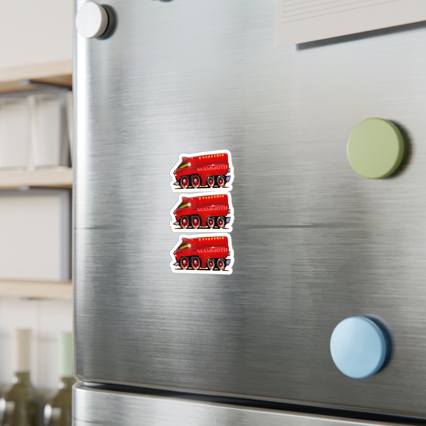 SPEED RACER MAMMOTH CAR Fireball Art Decal Stickers - 4 Sizes